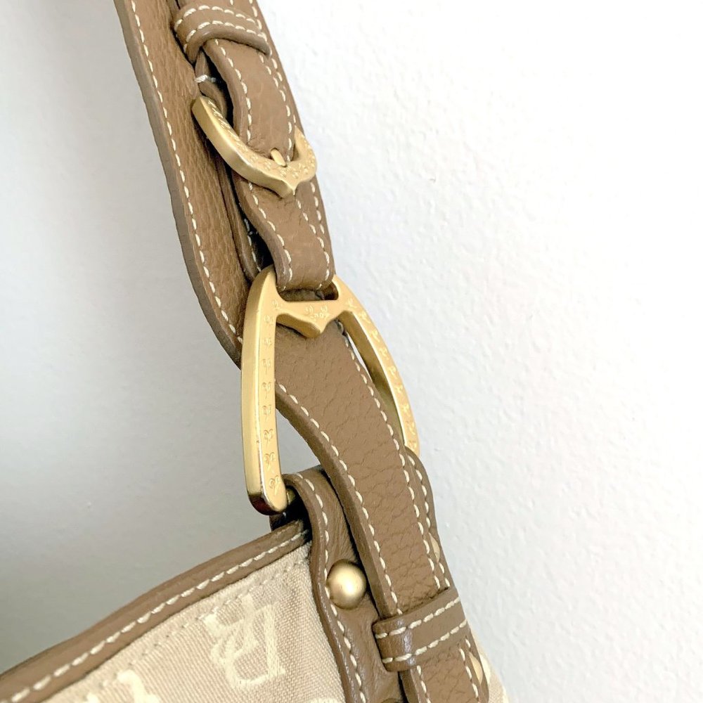 Vintage Canvas Monogram Dooney and Bourke Shoulder Bag - Picture 8 of 10